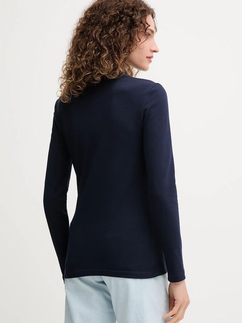 Lacoste longsleeve damski kolor granatowy PF5464