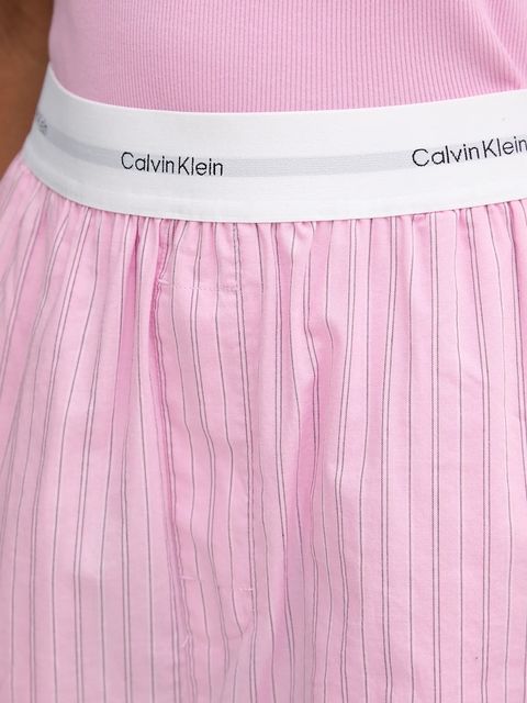 Calvin Klein Underwear szorty piżamowe bawełniane damska kolor różowy bawełniana LV00QS7573