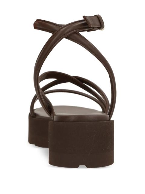 Gianvito Rossi strappy platform sandals - Brown