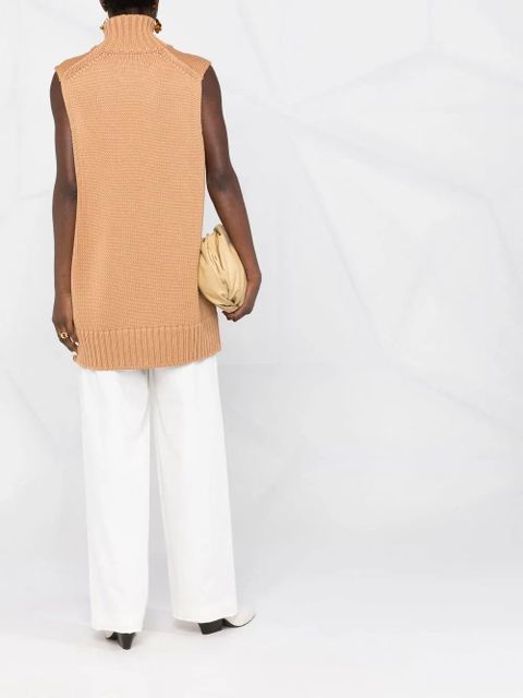 Jil Sander chunky-knit sleeveless top - Neutrals