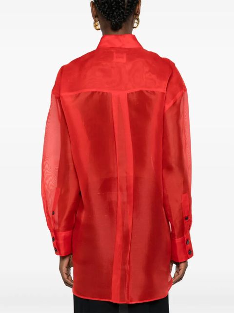 KHAITE Mahmet silk shirt - Red