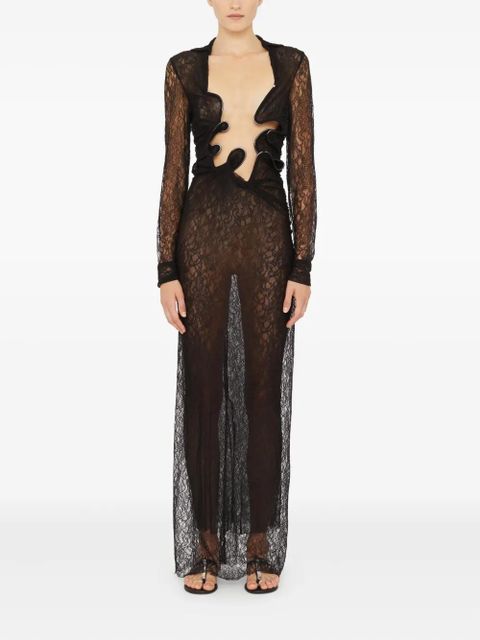 Christopher Esber Lace Venus maxi dress - Black - zdjęcie produktu nr 2