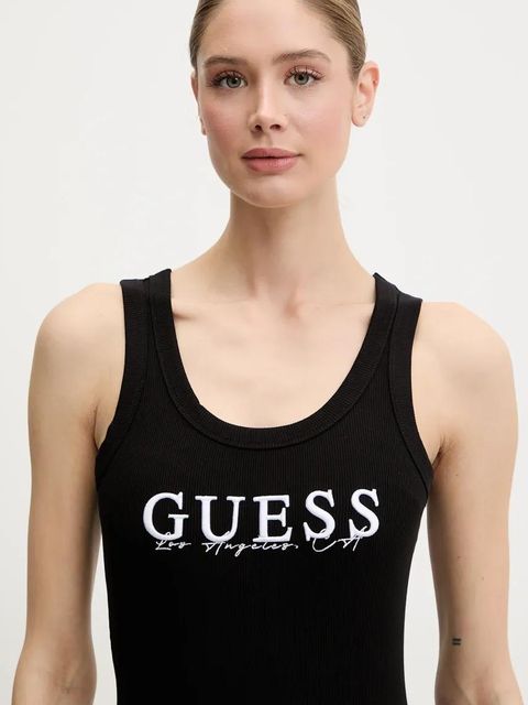 Guess sukienka SUNFLOWER kolor czarny mini dopasowana V5GK06 K8RT2