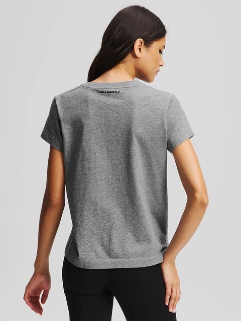 Karl Lagerfeld t-shirt bawełniany - zdjęcie produktu nr 1