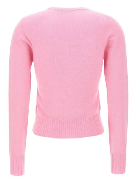 Blumarine embroidered ribbed cashmere sweater - Pink - zdjęcie produktu nr 2