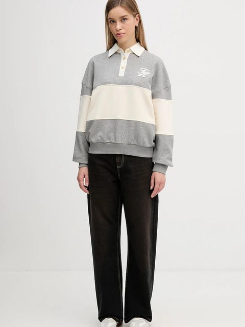 Tommy Hilfiger bluza damska kolor szary wzorzysta WW0WW48785 - zdjęcie produktu nr 2