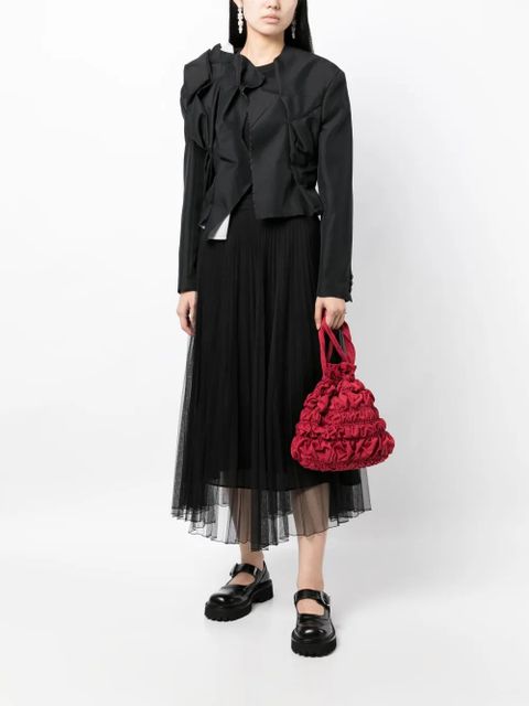 Comme Des Garçons asymmetric layered-detail jacket - Black - zdjęcie produktu nr 2