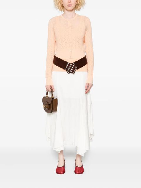 Chloé cotton cardigan and top set - Orange - zdjęcie produktu nr 2