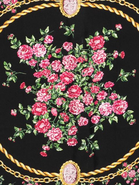 Dolce & Gabbana floral chain scarf - Black