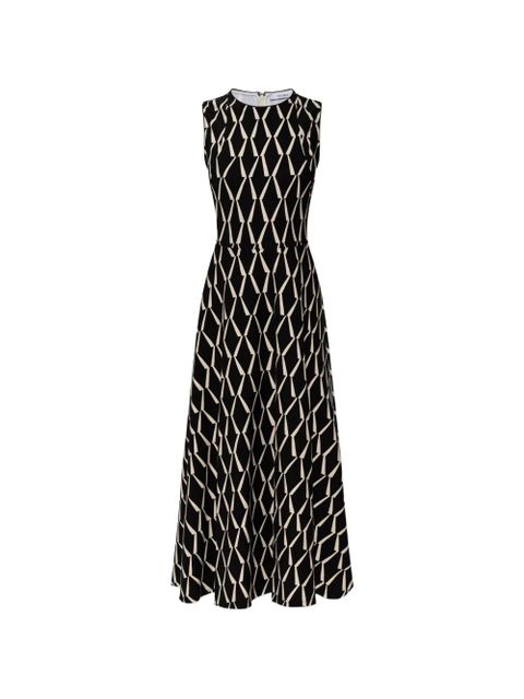 Max Mara patterned jersey midi dress - Black - zdjęcie produktu nr 1