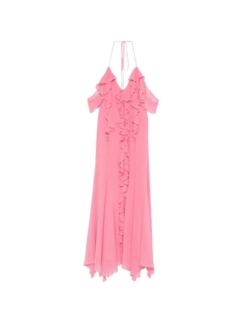 Blumarine ruffled halter dress - Pink - zdjęcie produktu nr 1