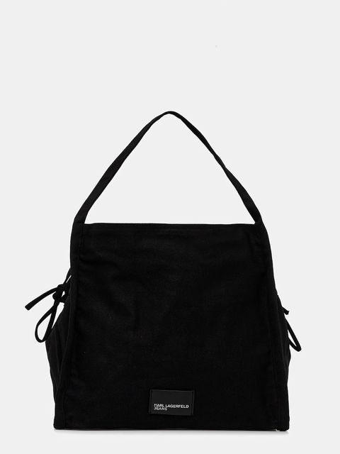 Karl Lagerfeld Jeans torebka bawełniana kolor czarny B1W50082 - zdjęcie produktu nr 1