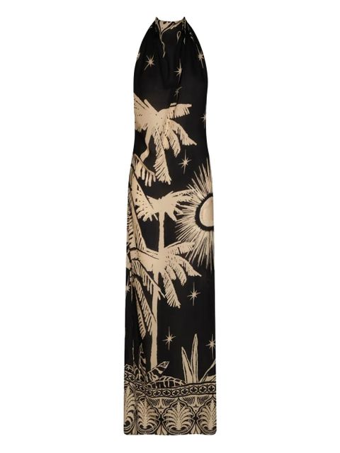 Johanna Ortiz Musical Flower printed maxi dress - Black - zdjęcie produktu nr 1