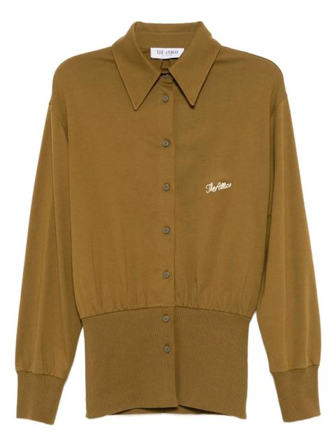 The Attico logo-embroidered shirt - Brown - zdjęcie produktu nr 1