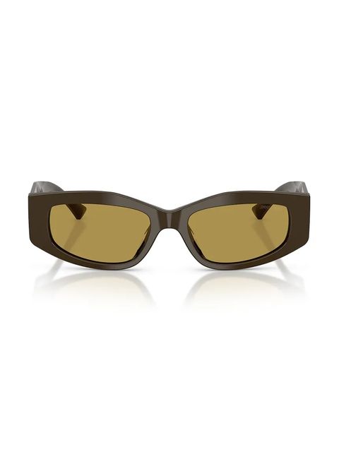 Jimmy Choo okulary przeciwsłoneczne damskie kolor zielony 0JC5046BU