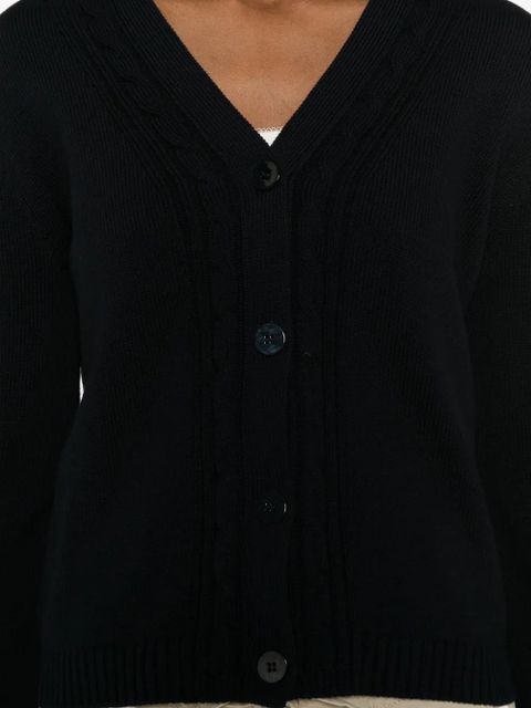 Max Mara Mmlmaster buttoned cable-knit cardigan - Blue