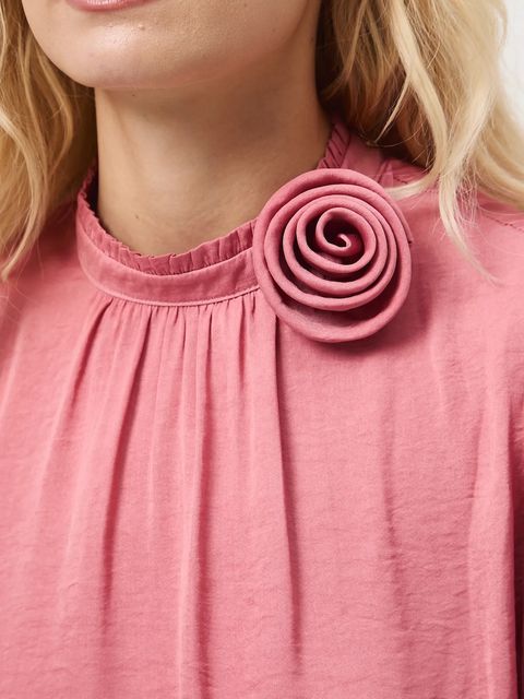 Medicine bluzka damska kolor różowy gładka