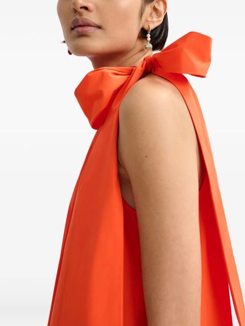 Essentiel Antwerp knot-detail A-line maxi dress - Orange