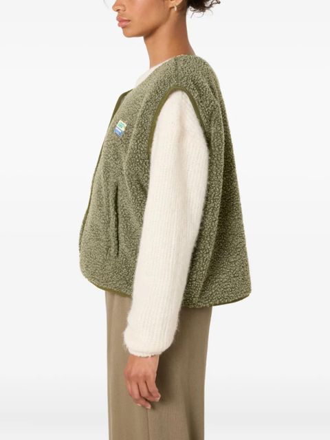 American Vintage Hoktown zip-pockets gilet - Green