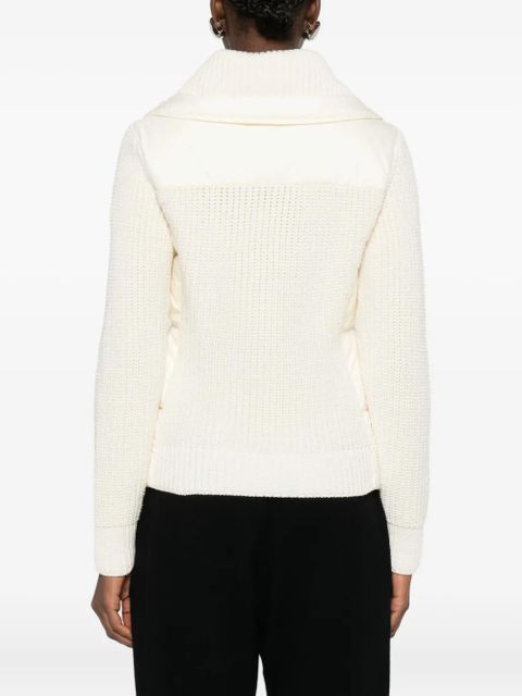 Moncler Grenoble zip-up puffer jacket - White