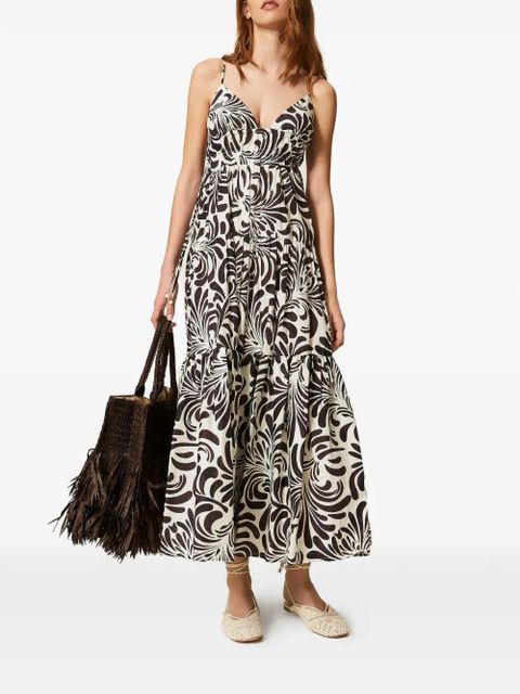 TWINSET printed maxi dress - Neutrals - zdjęcie produktu nr 2