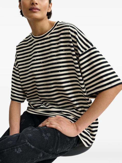 Essentiel Antwerp Joste striped T-shirt - Black - zdjęcie produktu nr 2