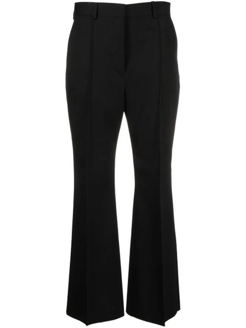 Lanvin flared cropped wool trousers - Black - zdjęcie produktu nr 1
