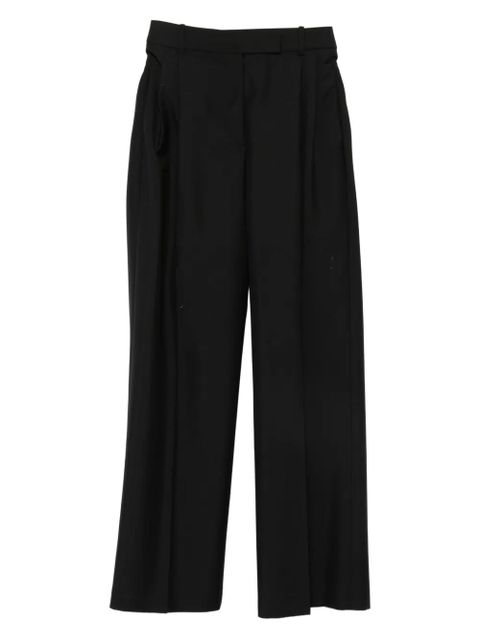 Róhe layered-effect pleated trousers - Black - zdjęcie produktu nr 1