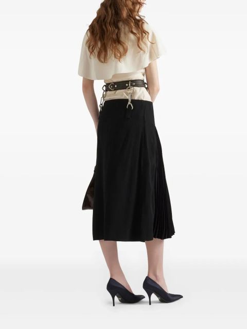 Prada Marocain blouse - Neutrals