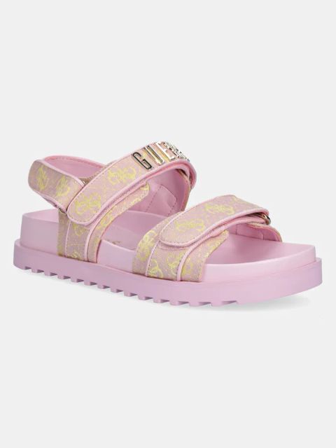 Guess sandały FADISON damskie kolor różowy FLJFDS FAL03