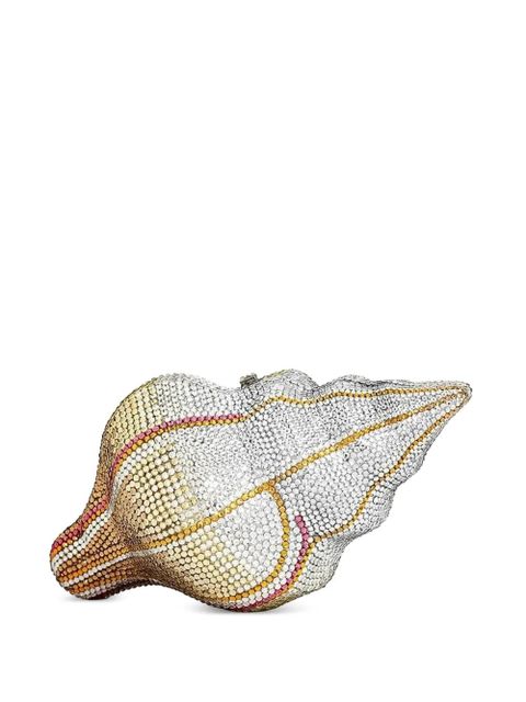 JW Pei crystal-embellished shell clutch-bag - Silver - zdjęcie produktu nr 1