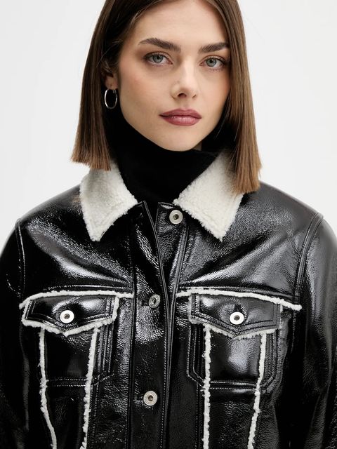 Karl Lagerfeld Jeans kurtka kolor czarny przejściowa A4W14054