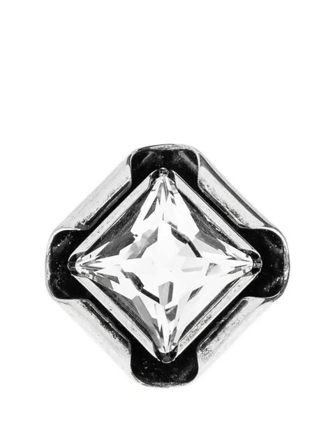 Givenchy Deconstructed Crystals crystal-embellished square earrings - Silver