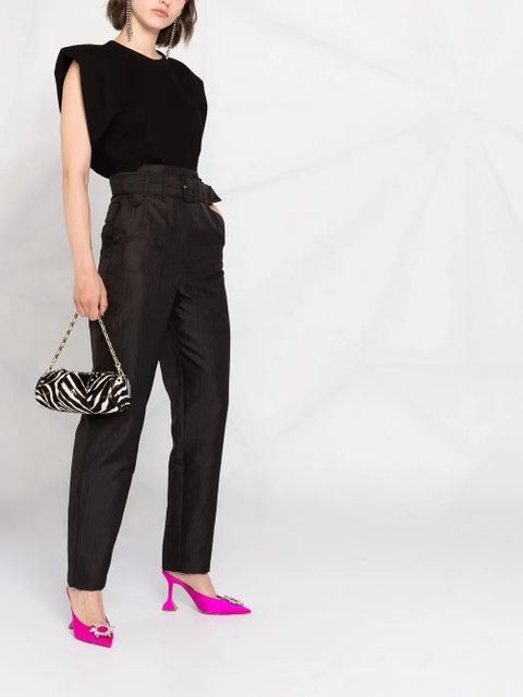 ROTATE BIRGER CHRISTENSEN high-waist belted trousers - Black
