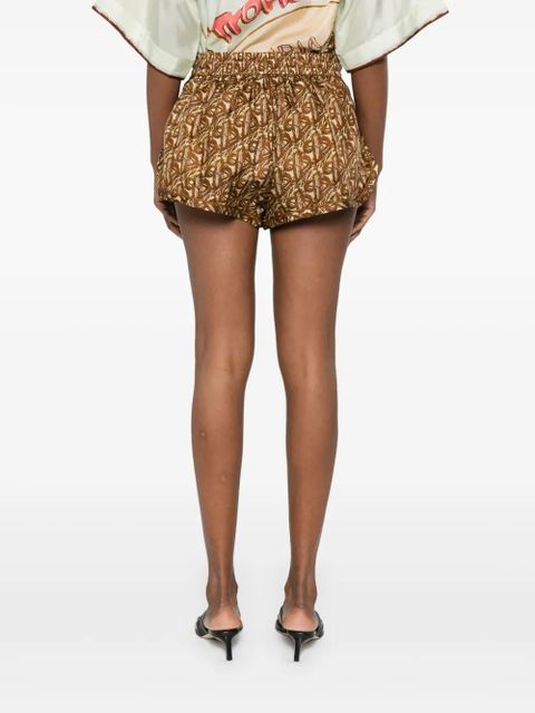 ZIMMERMANN silk shorts - Brown