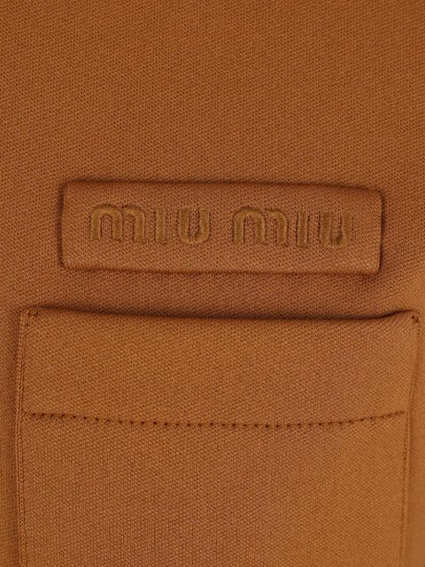 Miu Miu pocket short-sleeved polo shirt - Brown