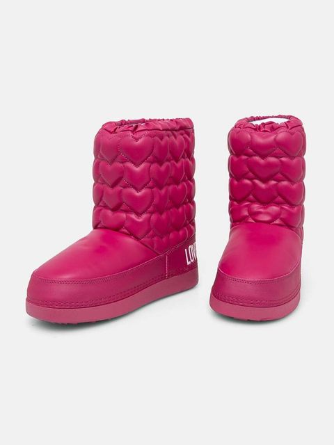 Love Moschino śniegowce kolor różowy JA24082G1LISE626