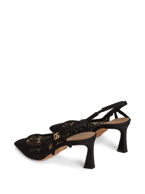 Dolce & Gabbana lace-appliqué pumps - Black