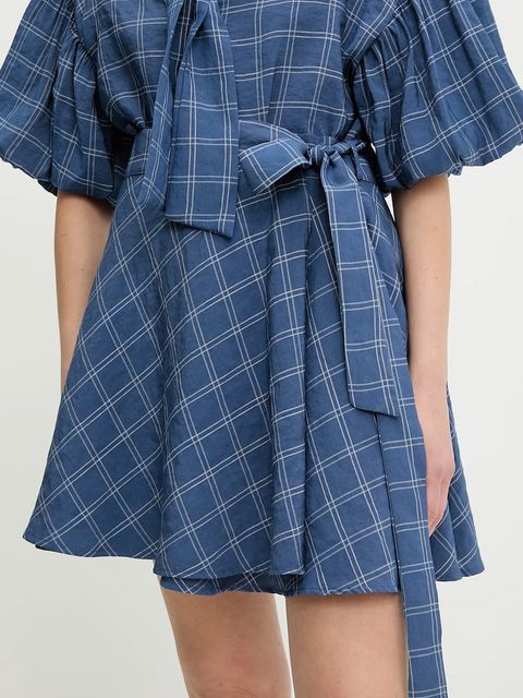 Answear.LAB spódnica kolor niebieski mini rozkloszowana - zdjęcie produktu nr 1