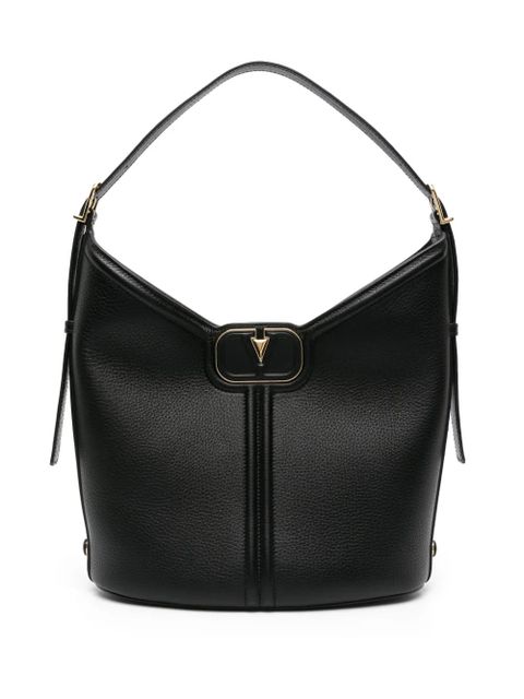 Valentino Garavani VLogo leather shoulder bag - Black - zdjęcie produktu nr 1