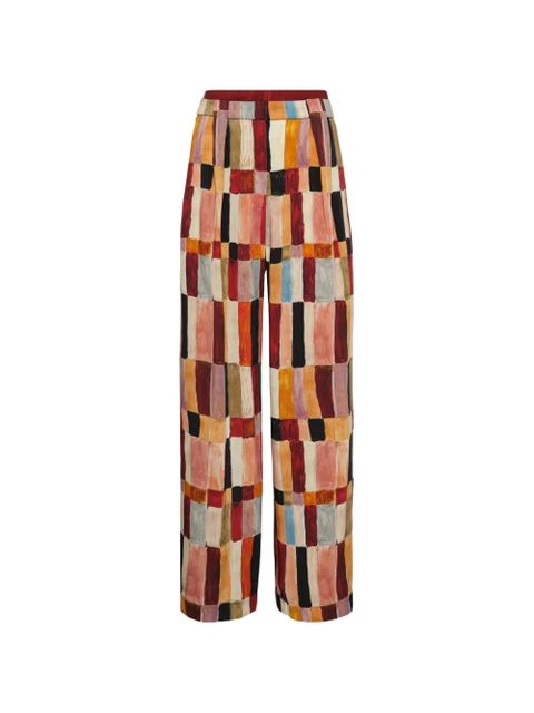 ALEMAIS x LRNCE Marjorelle printed palazzo pants - Neutrals - zdjęcie produktu nr 1