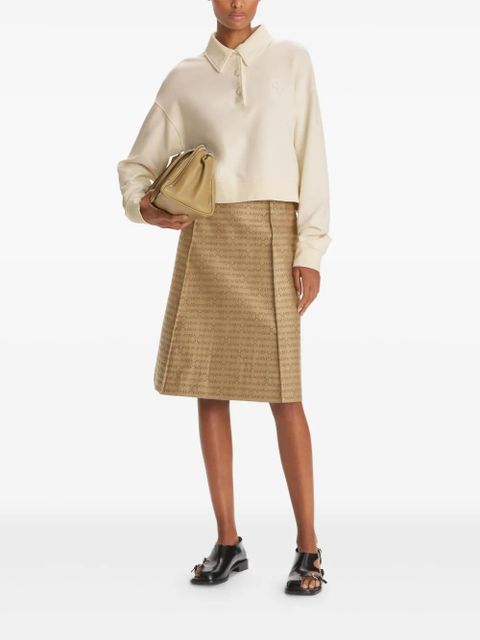 Tory Burch Double T-appliqué polo shirt - Neutrals - zdjęcie produktu nr 2