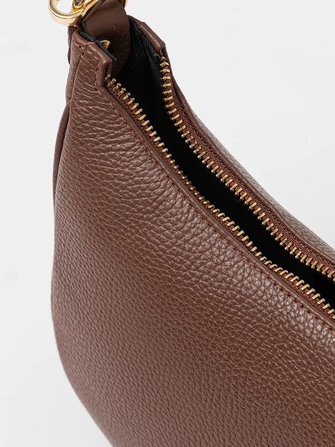 Answear.LAB torebka skórzana kolor brązowy