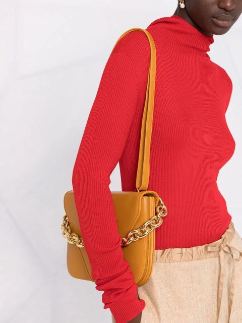 Jil Sander ribbed-knit hoodie - Red - zdjęcie produktu nr 2