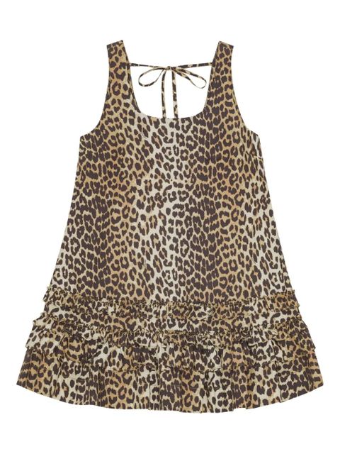 GANNI leopard-print dress - Neutrals - zdjęcie produktu nr 1