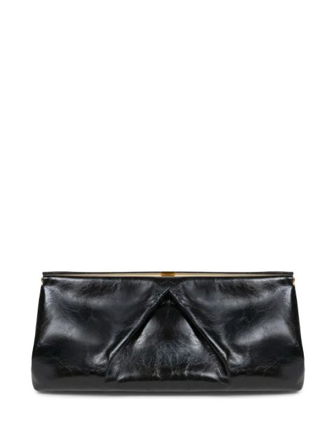 DRIES VAN NOTEN large leather clutch bag - Black - zdjęcie produktu nr 2