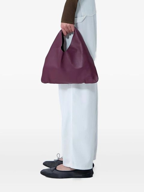 The Row small Bindle leather tote bag - Red