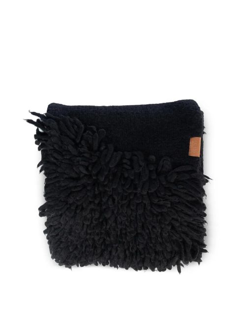 LOEWE fringed scarf - Black - zdjęcie produktu nr 1