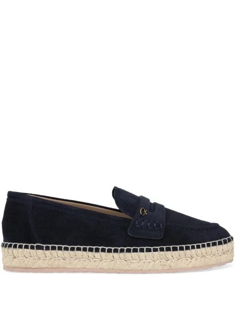 Gianvito Rossi Lido suede espadrilles - Blue - zdjęcie produktu nr 1