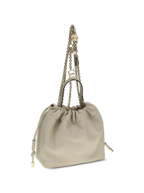 Chloé chain drawstring bucket bag - Neutrals